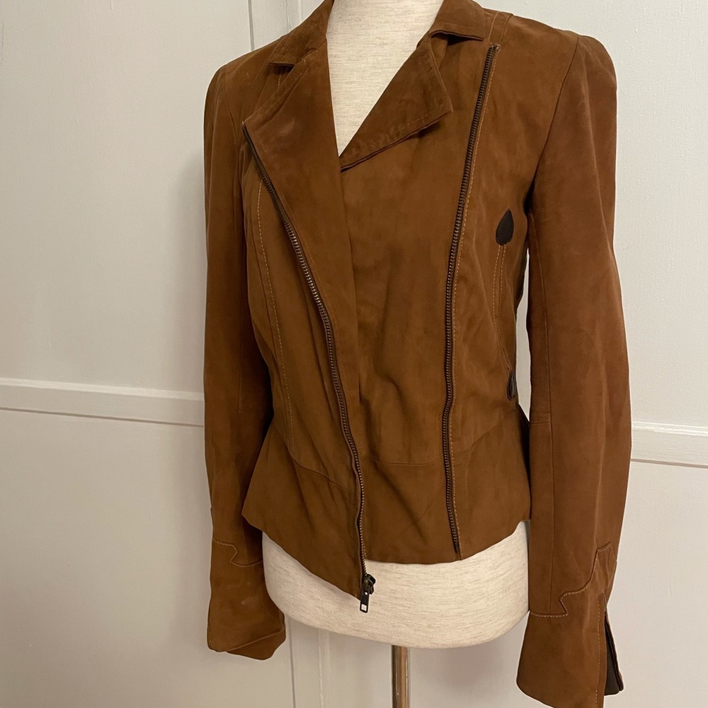 Diane vonfurstenberg suede jacket!